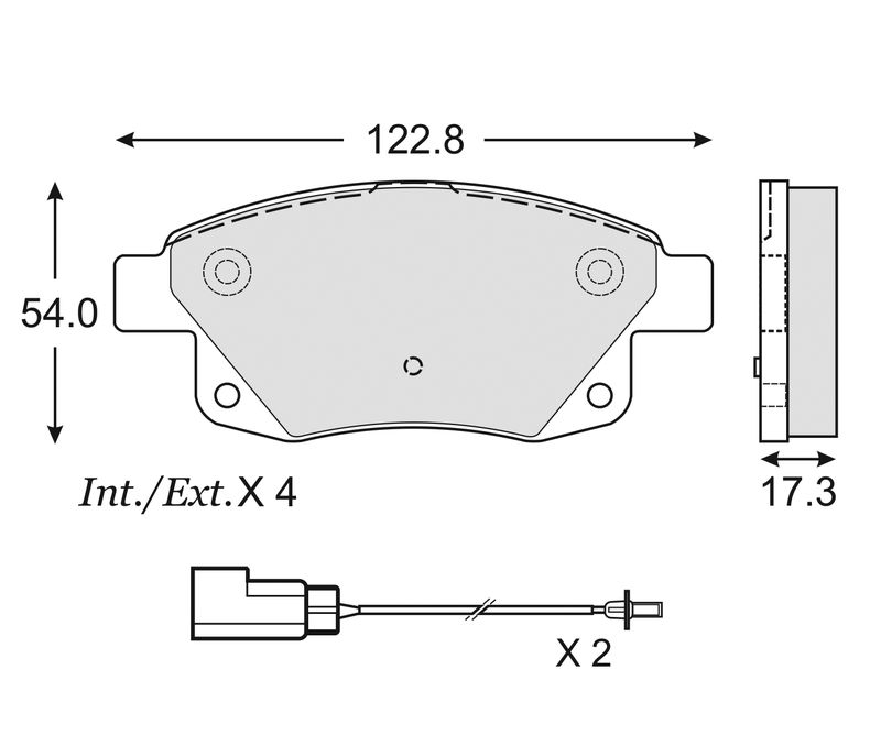 BALATA CERAMICA TRASERA FORD TRANSIT
